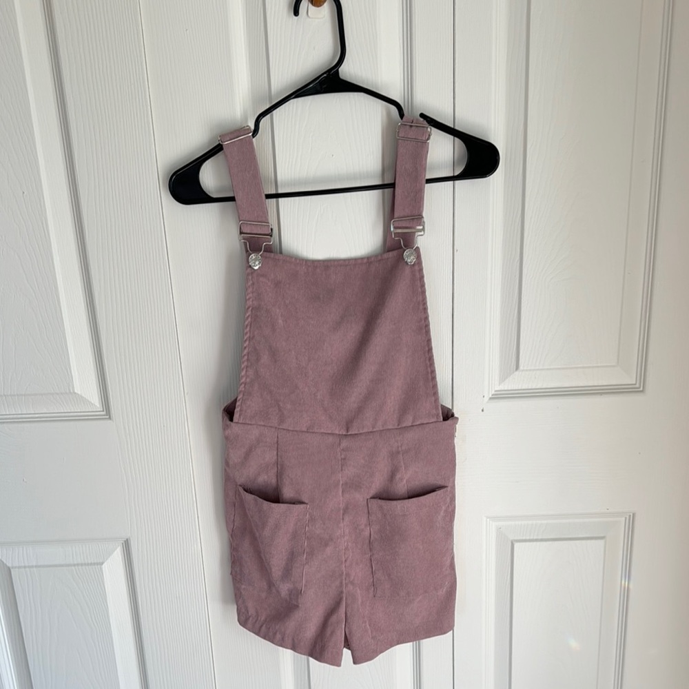 Pink Corduroy Overalls